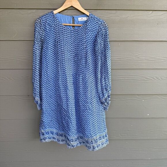 Vineyard Vines silk blend pintuck dress - Picture 2 of 7